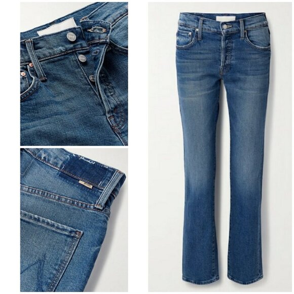 💕MOTHER SUPERIOR💕 The Hiker Skimp Jeans ~ Dream Team Button Fly 31 NWT - Picture 11 of 16